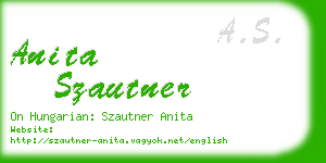 anita szautner business card